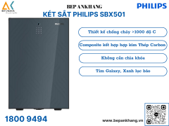 Két Sắt chống cháy PHILIPS SBX501-4C0 - 54kg Xanh ngọc lục bảo/ Thiên hà tím